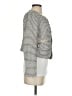 Ann Taylor LOFT Stripes Gray Blazer Size 4 - photo 4
