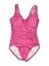 Miraclesuit Polka Dots Pink One Piece Swimsuit Size 6 - photo 1