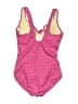 Miraclesuit Polka Dots Pink One Piece Swimsuit Size 6 - photo 2