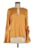 Boston Proper Gold Long Sleeve Blouse Size M - photo 1