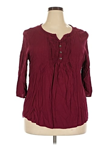 Faded Glory 3/4 Sleeve Blouse (view 1)
