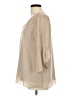 Calvin Klein 100% Polyester Tan 3/4 Sleeve Blouse Size L - photo 5