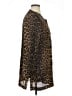 Leslie Fay 100% Polyester Animal Print Brown Long Sleeve Blouse Size 14 - photo 4