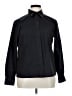Foxcroft Solid Black Long Sleeve Button-Down Shirt Size 14 - photo 1