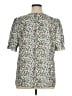 Unbranded 100% Polyester Green Short Sleeve Blouse Size XL - photo 2
