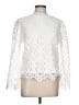 Ultra Pink 100% Polyester White Long Sleeve Blouse Size L - photo 1
