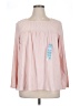 Gloria Vanderbilt Pink Long Sleeve Blouse Size XL - photo 1