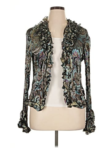Alberto Makali Long Sleeve Silk Top (view 1)