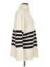 Francesca's 100% Acrylic Stripes Ivory Turtleneck Sweater Size L - photo 4