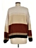 Elan Color Block Brown Pullover Sweater Size M - photo 2