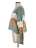 Full Circle Trends With Love 100% Acrylic Chevron-herringbone Teal Pullover Sweater Size L - photo 5