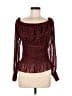 Lulus 100% Polyester Red Long Sleeve Blouse Size M - photo 1