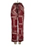 OVERLOVER 100% Cotton Paisley Red Casual Pants Size S (estimated) - photo 1