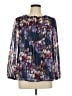 EMALINE Blue Long Sleeve Blouse Size M - photo 1