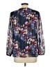 EMALINE Blue Long Sleeve Blouse Size M - photo 2