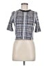 Topshop Blue Short Sleeve Top Size 8 - photo 1