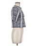 Topshop Blue Short Sleeve Top Size 8 - photo 4