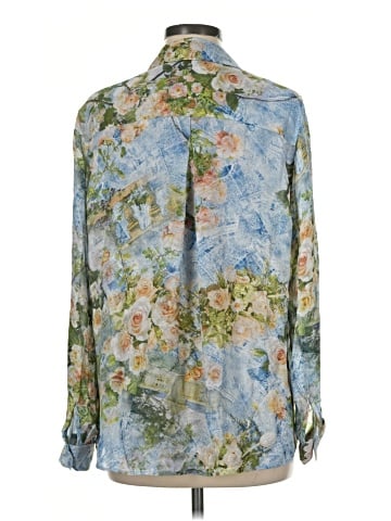 L'Agence Long Sleeve Silk Top (view 2)