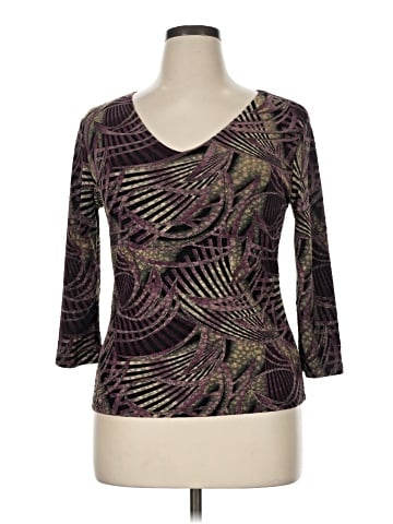 Brittany Black 3/4 Sleeve Top (view 1)