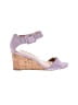 Talbots 100% Leather Purple Wedges Size 7 - photo 1