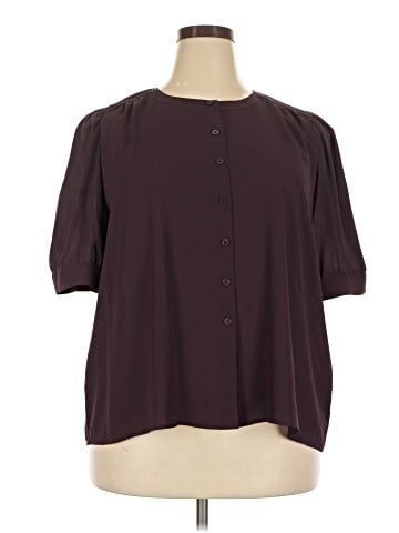 Calvin Klein Short Sleeve Blouse (view 1)