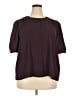 Calvin Klein 100% Polyester Burgundy Short Sleeve Blouse Size 2X - photo 1