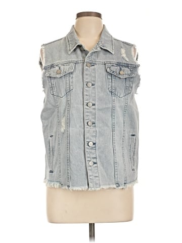Karen Kane Denim Vest (view 1)