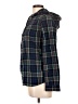 L.L.Bean 100% Cotton Plaid Blue Fleece Size L - photo 5