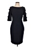 DKNY 100% Polyester Black Cocktail Dress Size 10 - photo 1