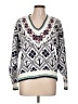 American Eagle Outfitters Print White Pullover Sweater Size L - photo 1