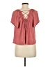 Lush Pink Short Sleeve Blouse Size M - photo 2