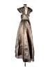 Shein 100% Polyester Metallic Silver Cocktail Dress Size 6 - photo 2