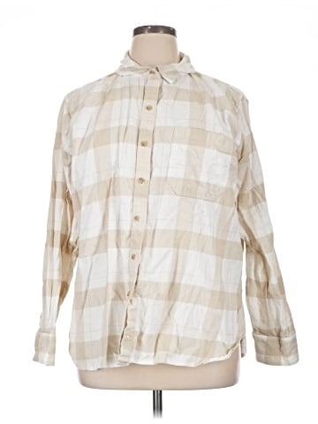 American Eagle Outfitters Long Sleeve Button-Down Shirt (view 1)