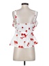 Plains & Prints 100% Polyester White Sleeveless Blouse Size 4 - photo 2