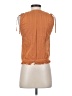 Plains & Prints 100% Polyester Orange Sleeveless Blouse Size 2 - photo 2