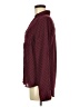 Mine 100% Polyester Polka Dots Burgundy Long Sleeve Blouse Size M - photo 5