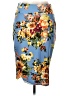 Bobeau Floral Blue Casual Skirt Size L - photo 1