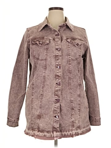 LOGO by Lori Goldstein Denim Jacket (view 1)