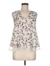 Sienna Sky 100% Polyester Ivory Sleeveless Blouse Size M - photo 1