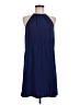 Zara Basic 100% Polyester Solid Blue Casual Dress Size M - photo 1