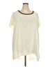 Lane Bryant Ivory Short Sleeve Blouse Size 26 - 28 Plus - photo 1