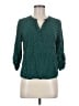 Daniel Rainn 100% Rayon Polka Dots Teal 3/4 Sleeve Blouse Size M - photo 1