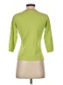 August Silk Green 3/4 Sleeve Top Size S - photo 2