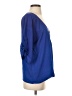 Venus 100% Polyester Blue 3/4 Sleeve Blouse Size S - photo 4