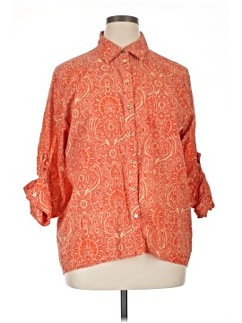 Michael Michael Kors 3/4 Sleeve Button Down Shirt