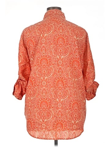 MICHAEL Michael Kors 3/4 Sleeve Button-Down Shirt (view 2)