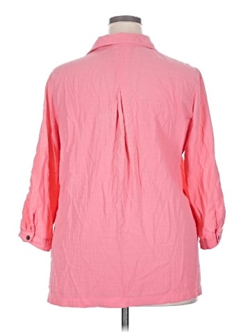 White Stag 3/4 Sleeve Button-Down Shirt (view 2)