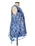 Fever 100% Polyester Blue Sleeveless Blouse Size L - photo 4