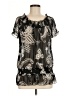 6 Degrees Black Short Sleeve Blouse Size M - photo 1