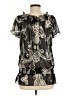 6 Degrees Black Short Sleeve Blouse Size M - photo 2